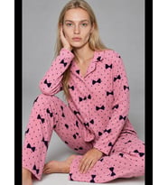 Night Kadın Uzun Kollu Rahat Pijama Takımı 4749
