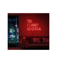 TE:AMO/QUILA Yazılı ve Şekilli Neon Tabela