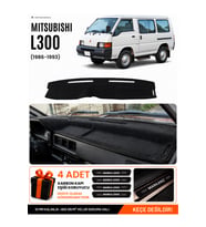 e-biz MITSUBISHI L300 (1986-1999) Uyumlu Torpido Koruma, Torpido Örtüsü, Torpido Kılıfı - Siyah - MI010