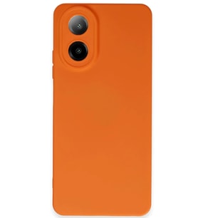 Newface Oppo A38 Kılıf Nano içi Kadife Silikon - Turuncu