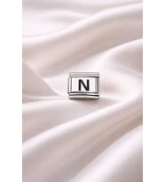 N Harf Charm Çelik Bileklik Aksesuarı Kişiye Özel Harf Modülü Minimal & Şık Tasarım