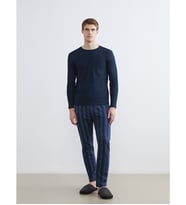 LC WAIKIKI Lacivert Standart Kalıp Erkek Pijama Takımı