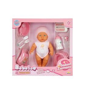 3823 Bebelou Bakım Zamanı Sesli Gülen Ağlayan Bebek 32 cm -Sunman