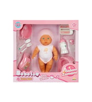 3823 Bebelou Bakım Zamanı Sesli Gülen Ağlayan Bebek 32 cm -Sunman