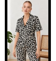 Night Kadın Kısa Kollu Comfort Pijama Takımı 4725