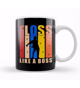 Flossing Floss Like A Boss Kupa Bardak Porselen