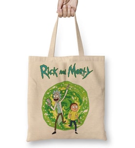 Rick and Morty Bez Çanta Uzun Saplı