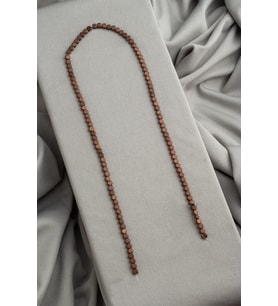 Hematit Doğal Taş Mat Kahverengi Daire Kesim 4x4mm Dizi