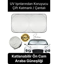 Katlanabilir Ön Cam Araba Güneşliği UV Işık Engelleyici Isı Koruması Perde Çantalı Koruma Gölgelik