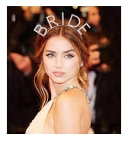 Periboia Bekarlığa Veda Kristal Taşlı Gümüş Bride Tacı (Karışık)