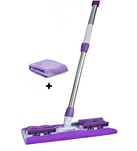 Kıskaçlı Mikrofiber Cam ve Yüzey Temizleme Mop Bezi, Yedek Bezli