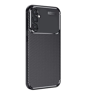 Samsung Galaxy A16 5g Kılıf Auto Focus Karbon Kapak - Siyah