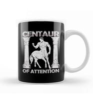 Funny Centaur of Attention Pun Greek Mythology Kupa Bardak Porselen