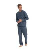 U.S. Polo Assn. Erkek Boydan Patlı Gömlek Pijama Takımı (Lacivert)