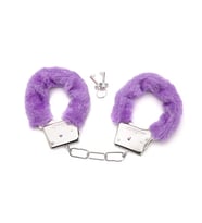 Peluşlu Metal Fantezi Kelepçe Mor