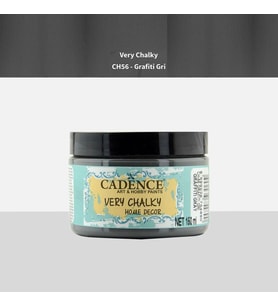 Cadence Very Chalky Home Decor Mobilya Boyası 150 ml. CH-56 GRAFİTİ GRİ 