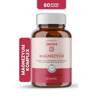 Magnezyum 3 Lü Form (BİSGLİSİNAT, SİTRAT, MALAT) & Vitamin B2 , B3 , B6 - 60 Kapsül
