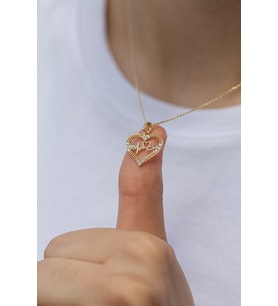 ÇGK KUYUMCULUK KALP ATIŞI ALTIN KOLYE (Gold)