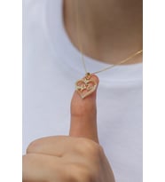ÇGK KUYUMCULUK KALP ATIŞI ALTIN KOLYE (Gold)
