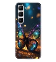 Infinix Hot 60 Kılıf Boutique Baskılı Resimli Rengarenk Kelebek Pcode -097