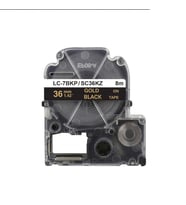 Tonersepeti Epson LC-7BKP Siyah Üzeri Altın 36MM 9Metre Muadil Etiket