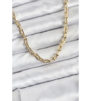 Pilelistore  Gold Renk Pirinç Tifani Model Kadın Kolye