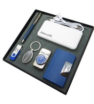 Signator® Felicita  Kişiye Özel Set - Kartvizitlik + Saatli Çakmak + 10000 mAh Powerbank  + Roller Kalem + Anahtarlık + 32 Gb. Usb Bellek  İsme Özel Hediyelik Set (Karışık)