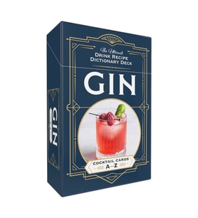 Gin Cocktail Cards A–Z: The Ultimate Drink Recipe Dictionary Deck (Krem)