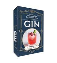 Gin Cocktail Cards A–Z: The Ultimate Drink Recipe Dictionary Deck (Krem)