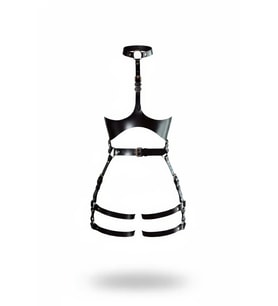 Mulvxbrf Brf02 Siyah Harness Takım Deri Gerdanlık Detaylı Tokalı - Brf1386 (Mulvix)