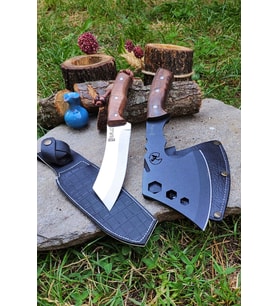 2'li İsme Özel Outdoor Balta Kamp Bıçak Paslanmaz Çelik Set Elde Üretim