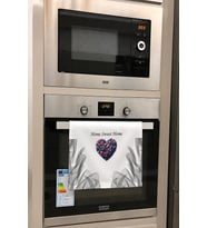 Valerine Life Güzel Evim Kalpli Meyveli Mutfak Kurulama Beyaz El Havlusu %100 Pamuklu 35x50cm 2 Adet
