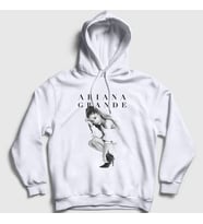 Presmono Unisex Beyaz Honeymoon Ariana Grande Kapüşonlu Sweatshirt 152497tt