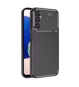Samsung Galaxy A05s Kılıf Auto Focus Karbon Kapak - Siyah