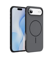 iPhone 17 Air Uyumlu Magsafe Destekli Manyetik Telefon Kılıfı – Darbe Emici, Kaymaz (Siyah)