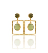 Kadir Jewellery 22 Ayar Altın Kaplama Kadın Sallantılı Küpe -El İşçiliği Ve Hipoalerjenik Küpe-E85