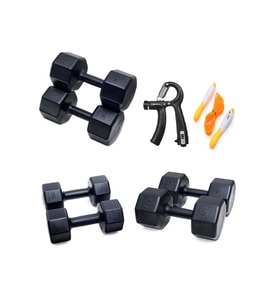 PS SPOR 3 ÇİFT DAMBIL SET 5 KG  7 KG  9 KG ve SAYAÇLI ATLAMA İPİ  AYARLANABİLİR SAYAÇLI EL YAYI