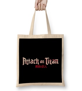 Attack On Titan Best Logo Bez Çanta Uzun Saplı