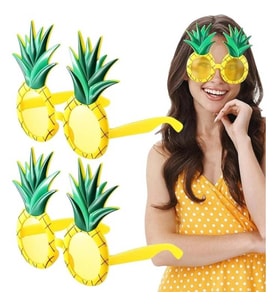 Periboia Tropikal Hawaii Ananas Şekilli Parti Gözlüğü (Çok Renkli)