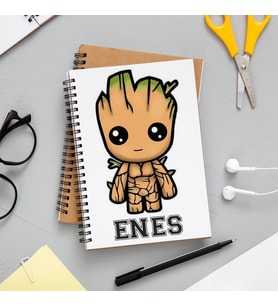 Groot Marvel Defteri Kişiye Özel