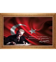 ALTIN ÇERÇEVELİ PASPARTULU TABLO CR1970