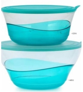 Tupperware Damla Servis Ve Saklama Kabı 2.3 Lt-4,6Lt 2'Li Set