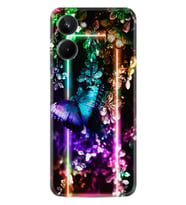 11 Pro Kılıf Silikon Desen Özel Seri Butterfly Neon 1684