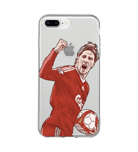 Iphone 7 Plus / 8 Plus Uyumlu Fernando Torres Desenli Şeffaf Telefon Kılıfı