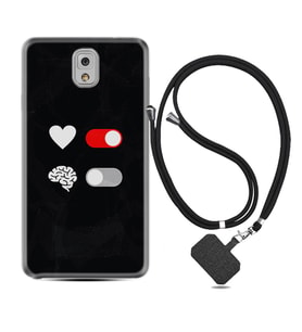 Samsung Note 3 4 5 8 9 20 Ultra 10 Lite Kılıf Boyun Askılı Silikon Love Brain 1722