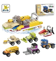 İdeas - 6 in 1 Blok Oyuncak Hücüm Bot SM208B (Çok Renkli)
