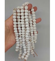 Beyaz Mat Seramik Boncuk Dizi 8-9mm/29cm (54164)