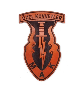 Özel Kuvvetler MAK Deri PEÇ- Arma - Patch