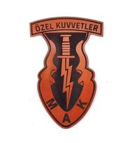 Özel Kuvvetler MAK Deri PEÇ- Arma - Patch