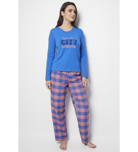 DoReMi Royal Rain Bayan Pijama Takımı (SAKS MAVI)
